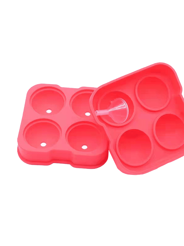 Food grade silicone ring Round 4 grid mold